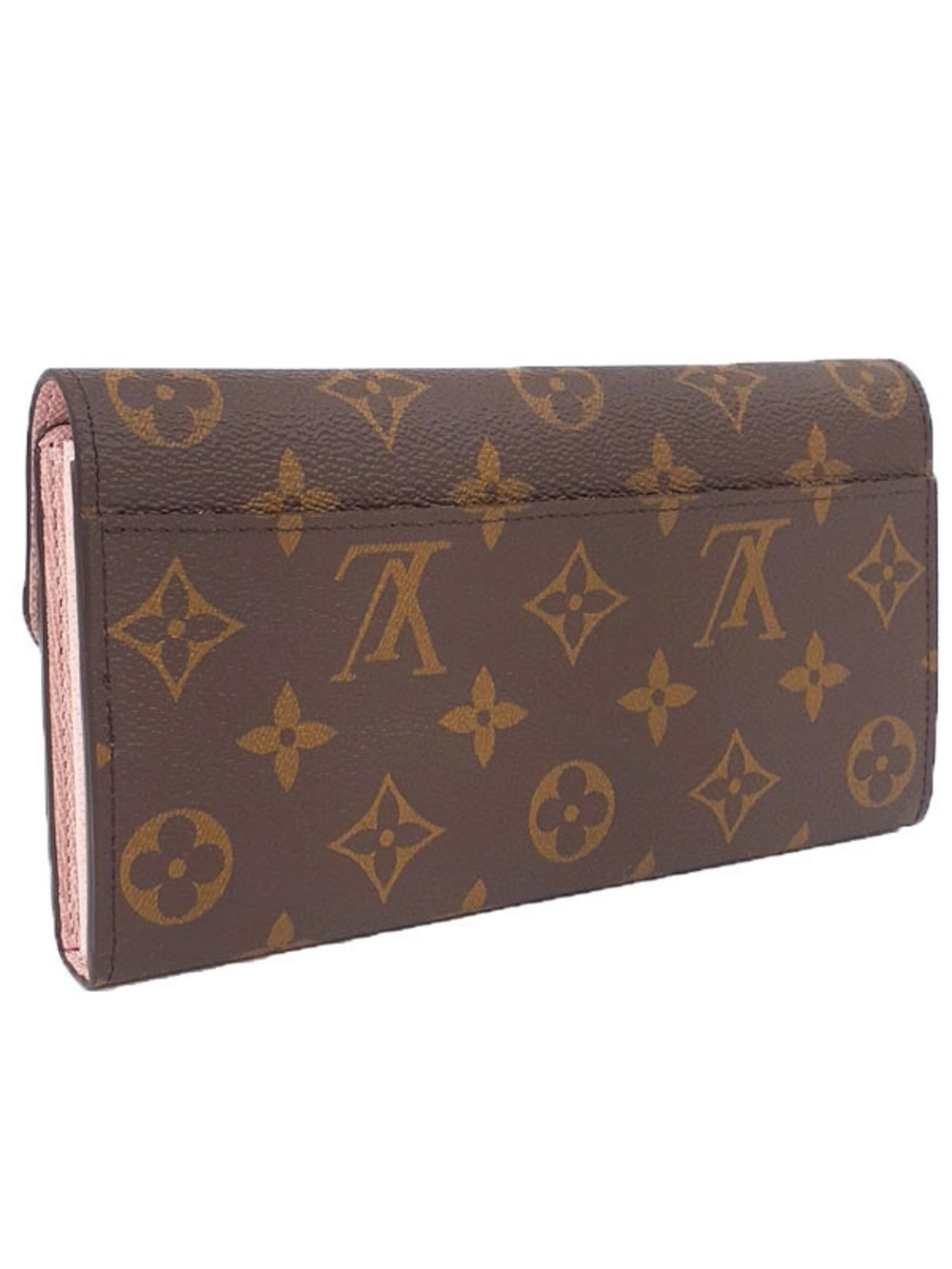 Louis Vuitton fold Wallet Sarah Portefeuille Monogram Long Bi Brown